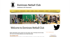 Desktop Screenshot of dominoes-netball.co.uk